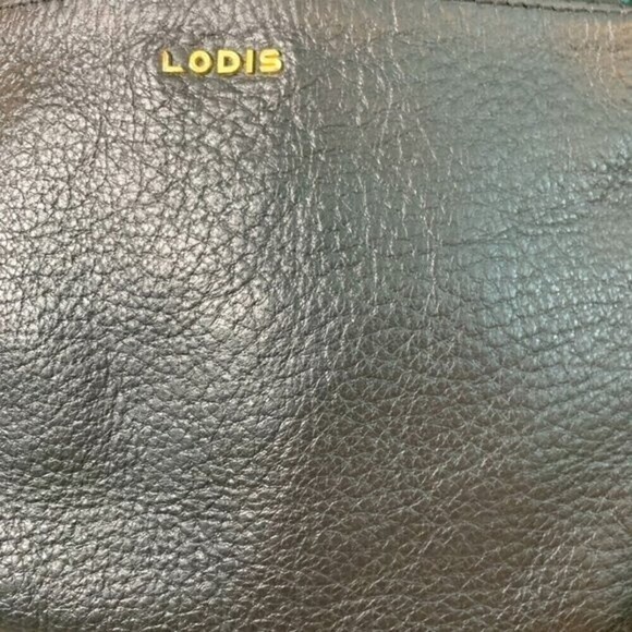 LODIS Pebbled Leather 5 in 1 Convertible Small Gold Chain Zipper CrossbodyPurse - Picture 4 of 10